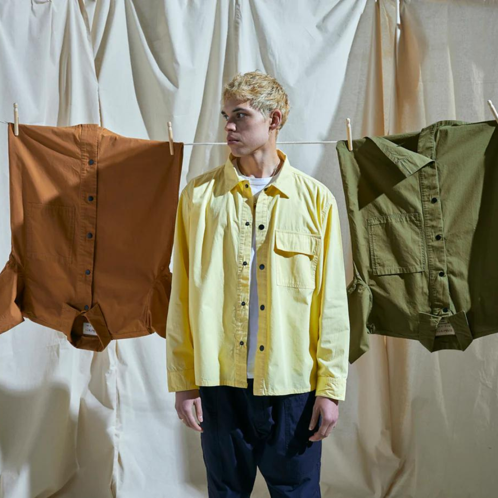 Clothing model wearing Uskees