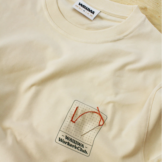 Wawwa Worker's Heavyweight Organic T-Shirt - Ecru